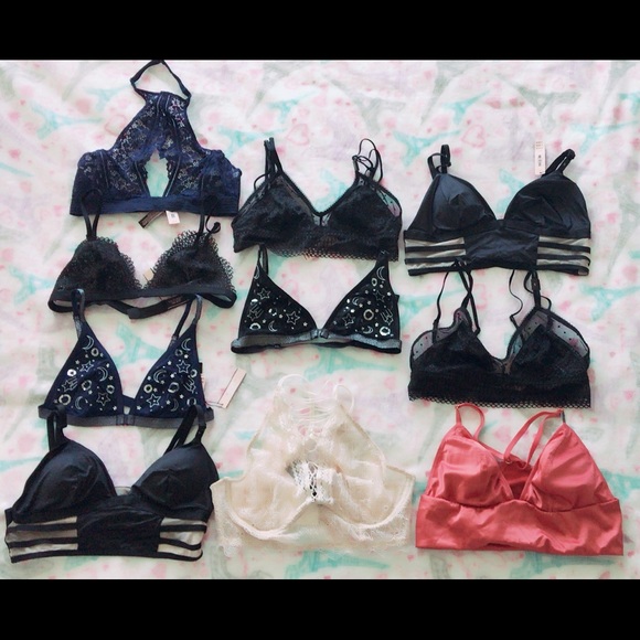 10 Brand new Victoria’s Secret size S bralettes - Picture 1 of 8